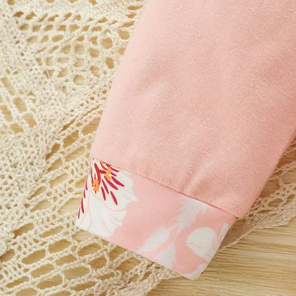 Baby Girl Long Sleeve Hoodie Outfit - Picture 3 of 4